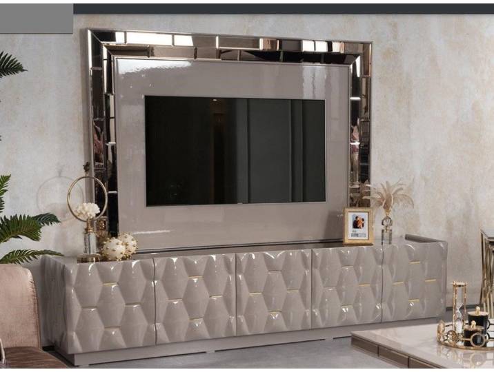 JVmoebel TV-Wand Elegantes TV-Lowboard – moderne RTV-Kommode Wohnzimmer Sofort, (Sideboard / TV-Rahmen), Made in Europa