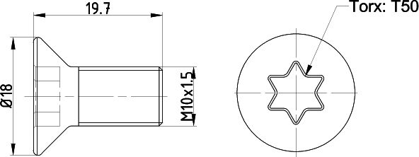Textar Schraube, Bremsscheibe Tpm0016 Für Ford