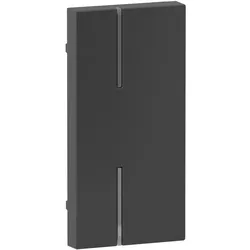 Legrand 765915 Seano 1-modulige Tastenabdeckung MyHome ohne Symbol, Farbe Anthrazit