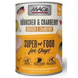 MAC ́s DOG Huhn & Cranberry 6x400 g