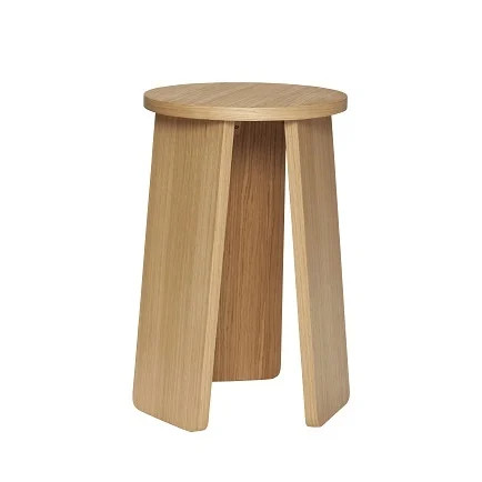 Hubsch Kruk eikenhout naturel