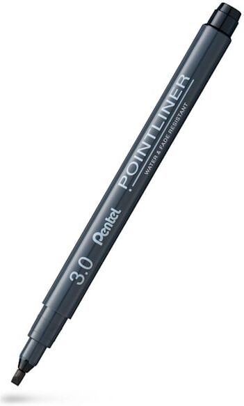 Pointliner PENTEL CALLIGRAPHY 3mm svart 12st