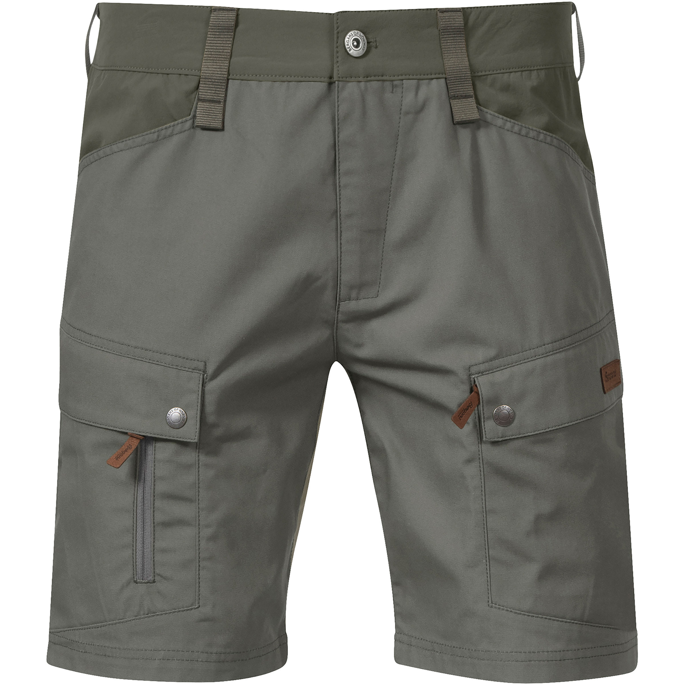 Bergans Nordmarka Favor Outdoor Herren Kurze Hosen oliv Größe L Trekking Hautfreundlich Wasserabweisend
