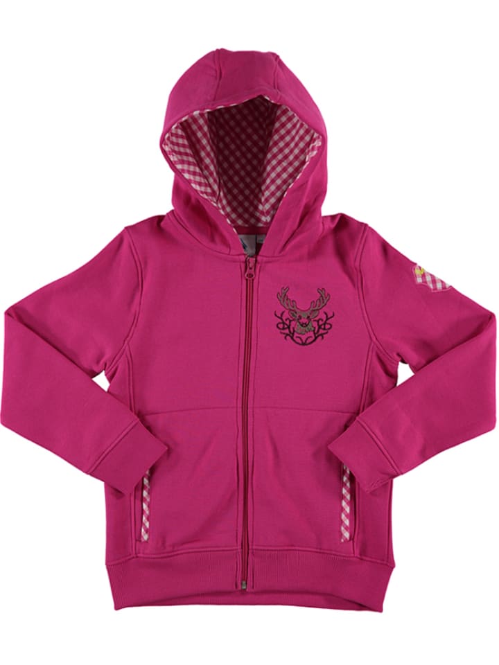 Isartrachten Trachtensweatjacke in Pink - 110