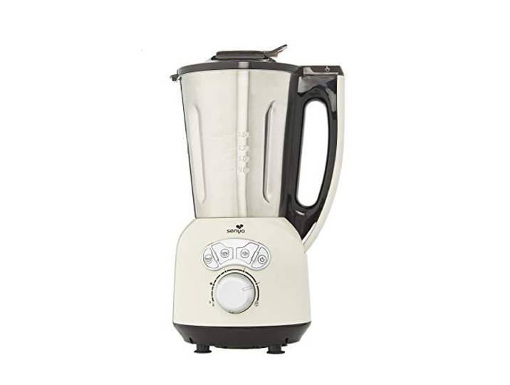 Senya SYCP-HB008C Heiz-Standmixer Edelstahl Cook & Ice V3, Mixer sahnehaltige/fein pürierte Suppe, Dampfkochen, Crush-EIS, Smoothies, 1, 5L,1400W, Cremefarben, 1400, 1.5 liters
