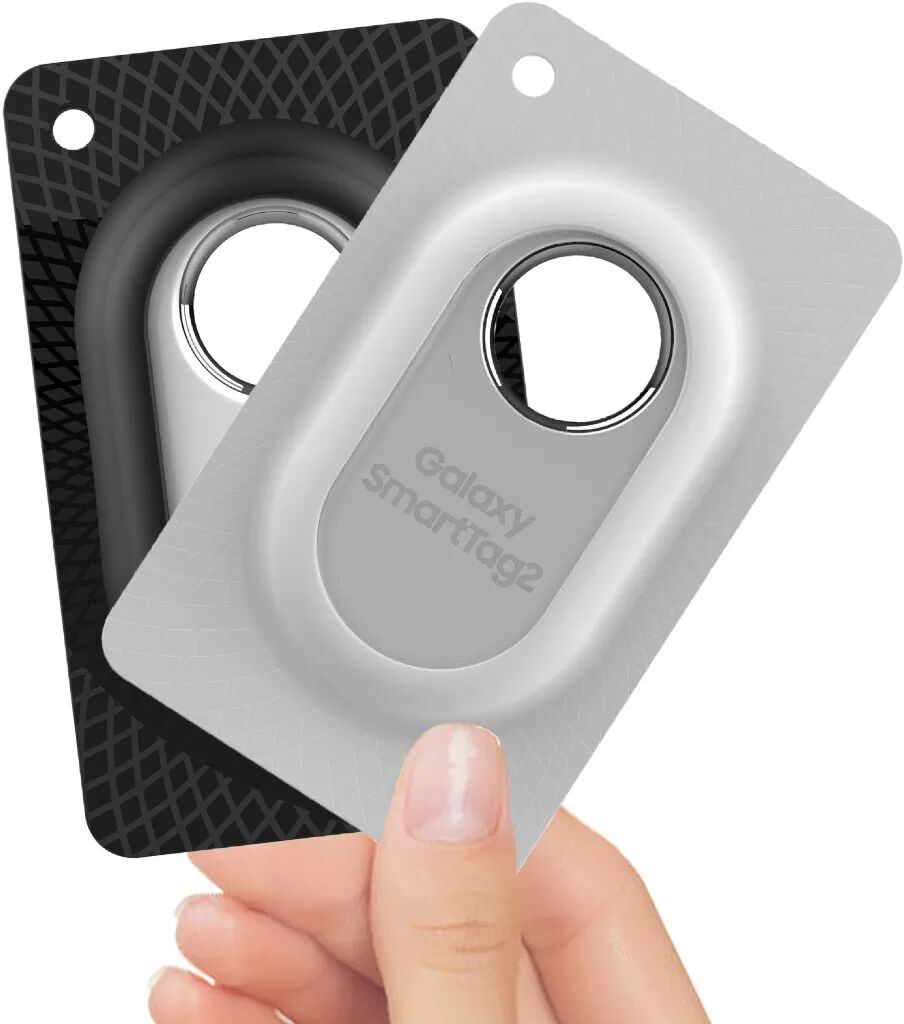 INF Galaxy SmartTag2 Kartenhülle kompatibel mit Samsung — TPU Stoßfest Anti-Fingerabdruck-Schutz, passt 8.2cm x 5cm Weiß