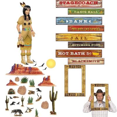 XL Partyset Wilder Westen Cowboy Motto Party Dekoration Western