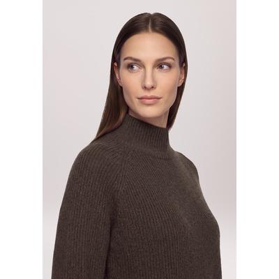Strickpullover BETTY BARCLAY "Damen mit Kragen", Damen, Gr. 42, light maroon, Strick, Obermaterial: 100% Kaschmir, gerade normal, Pullover Strickpullover