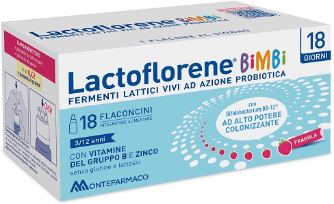 Lactoflorene Bimbi Integratore Fermenti Lattici Probiotici Per Bambini 18 Flaconcini