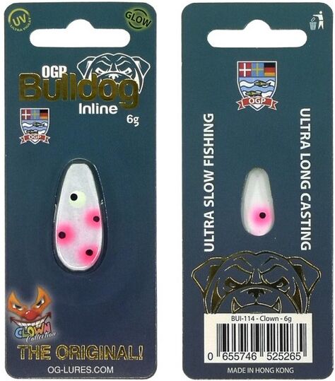 OG Lures Bulldog Inline-Clown-6 Gr.
