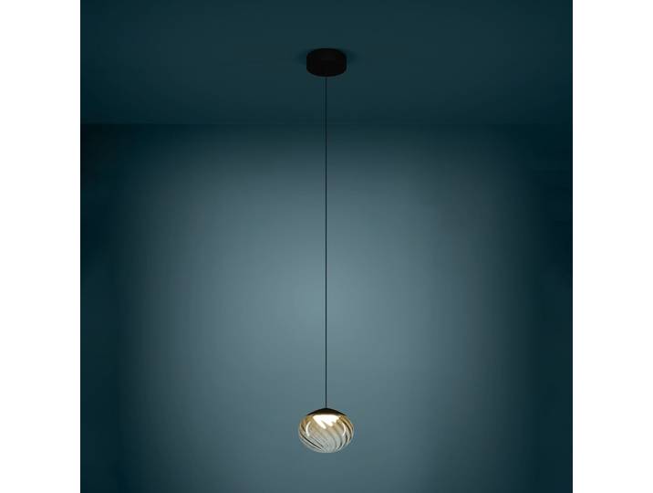 Suspension Pantoja noire/ambre 24 cm CCT - Stars of Light - Salon / séjour - Moderne - Verre - Multi-ampoules
