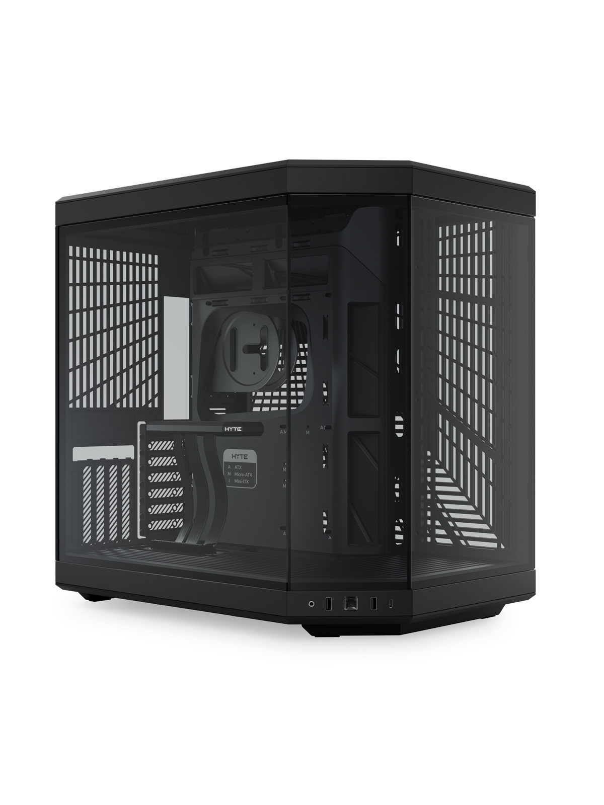 HYTE Y70 Black - Gehäuse - Miditower - Schwarz