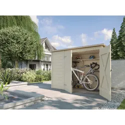 Weka Fahrrad- und Mülltonnenbox 19 mm-Inkl. Regalboden (200 x 22 cm)