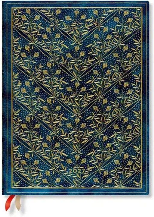 Notizheft "Paperblanks Wochenagenda Lied der Wildblumen 2027, Blau", blau, Notizbücher, Notizheft blau Einheitsgröße