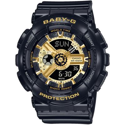 Chronograph CASIO BABY-G, schwarz, Armbanduhren, Damen, Chronograph, Quarzuhr, Armbanduhr, Damenuhr, Stoppfunktion, digital, Timer