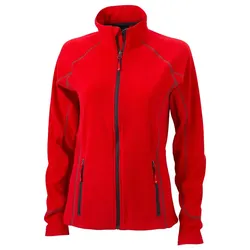 Damen Structure Fleecejacke "JN596" - XXL - Rot