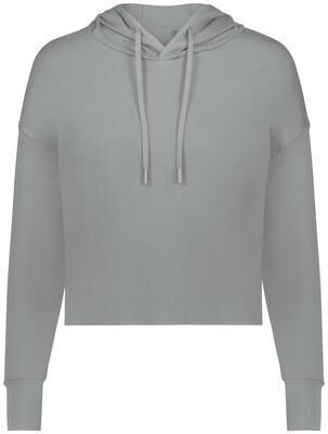 Holloway 223493 GIRLS EFFORTLESS HOODIE in Pewter size XS   Polyester Blend