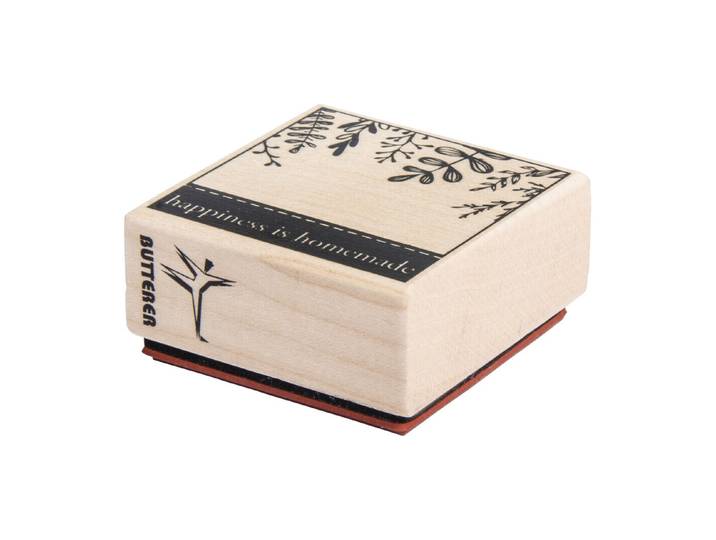 Stempel happiness is homemade , 5x5cm