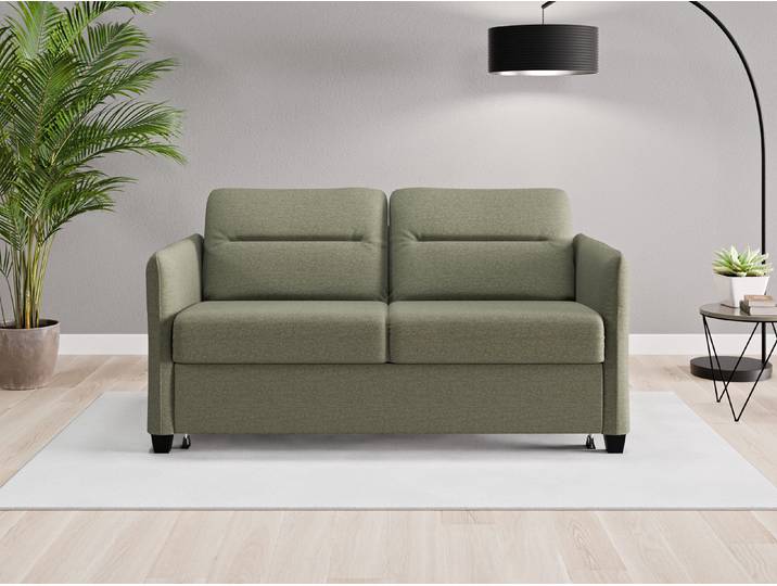 Einzelsofa Nairobi - Grün (Farngrün) - Feiner Strukturstoff