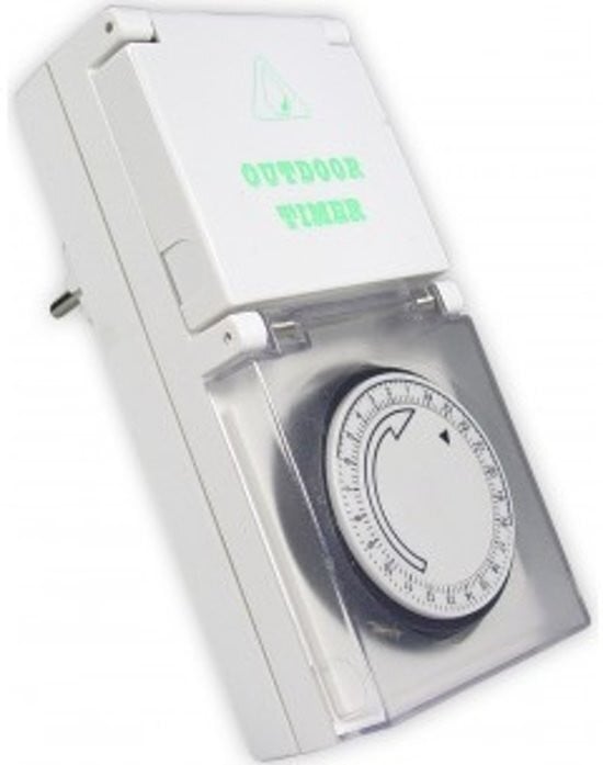 Calex waterdichte wandcontactdoos met timer