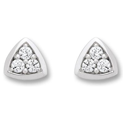 Paar Ohrhänger ONE ELEMENT "Zirkonia Ohrringe Ohrstecker aus 333 Weißgold", silber, Ohrringe, Damen, Damen,mit Zirkonia, Gold Weißgold 333, Gold, Weißgold 333, Kleines Statement – persönlich, stilvoll, alltagstauglich