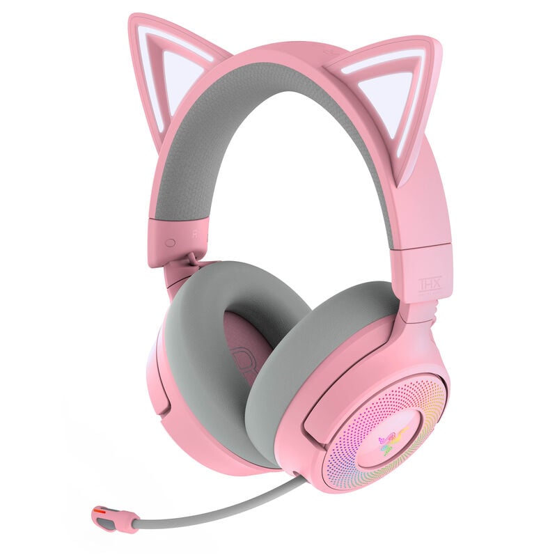 Razer Kraken Kitty V3 Pro kabelloses Gaming-Headset, Chroma RGB - quartz