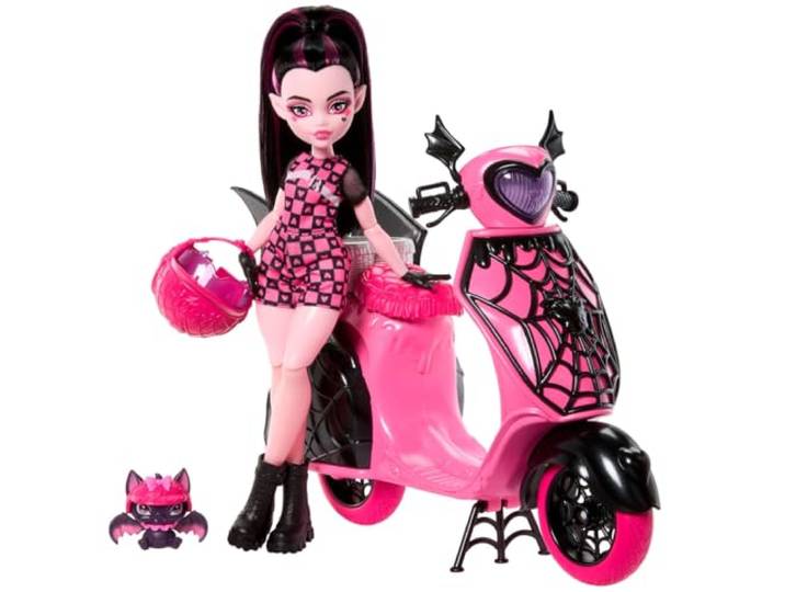 Draculaura und Sein Monster Scooter hig