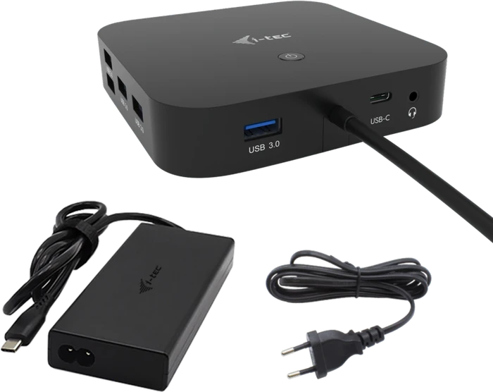 i-tec USB-C HDMI + Dual DP Docking Station mit Power Delivery 100 W + i-tec univ. Ladegerät 112 W