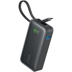 Anker Powerbank Nano, 10000mAh, USB-A & 2x USB-C, schwarz, Ladeleistung 30 Watt