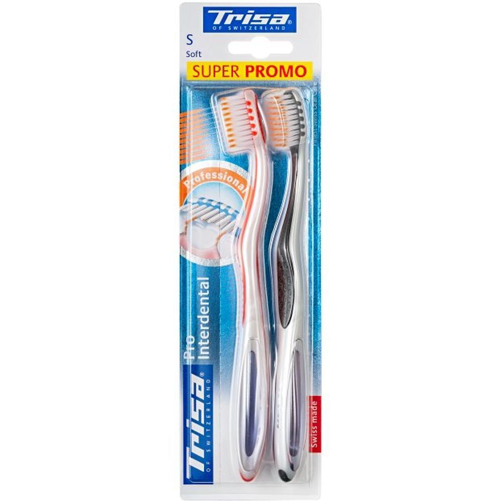 Trisa Pro Interdental Duo soft 1 St Zahnbürste