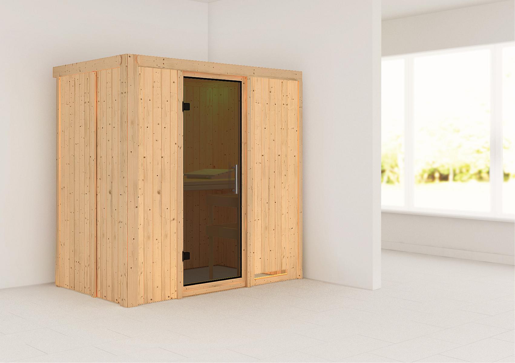 KARIBUHOLZT Sauna Variado Front, o. Zub. graphitf. GGT 09238926