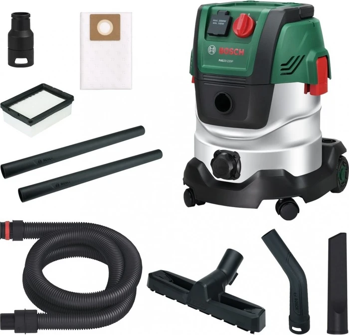 BOSCH Universal-Staubsauger PAS20-220P, Düsensatz, Rohrsatz, Filter 0.603.3E7.200