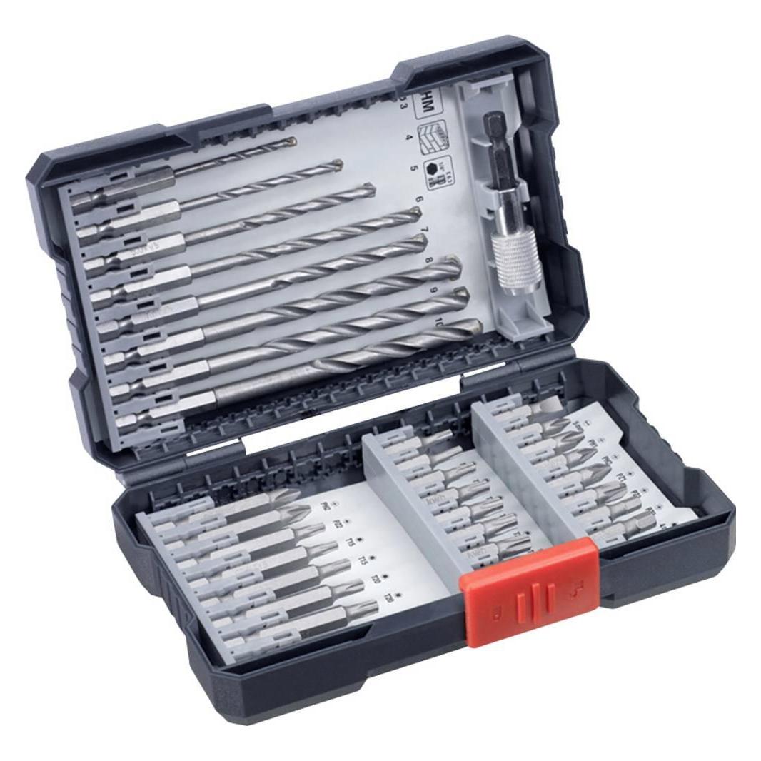kwb Bohrer und BIT BOHRERBOX 33 TLG. L BOX (3mm 10mm) (108940)