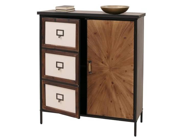 Mendler Apothekerkommode HWC-O79 Vintage Shabby-Look, Natur, hell