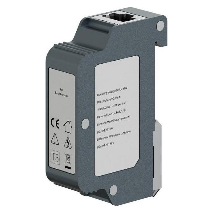 Générique Indoor DIN rail RJ45 surge protector (Netzwerk Zubehör) (253186)