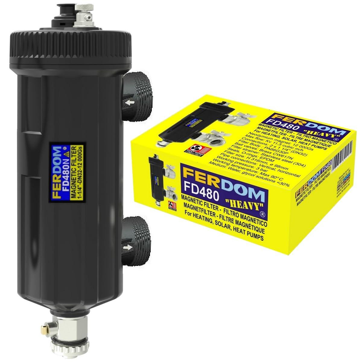 Selius FD480N HEAVY magneetfilter voor centrale verwarming en warmtepompen