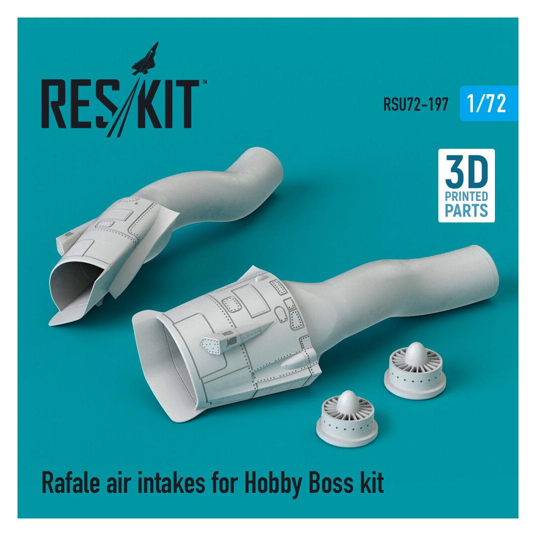 ResKit Rafale air intakes for Hobby Boss kit (3D Printed) (RSU72-0197)