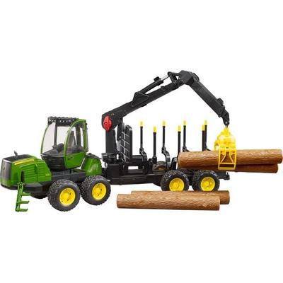 Bruder - John Deere 1210E - Rückzug mit 4 Baumstämmen und Holzgreifer