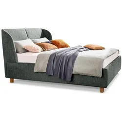 Segmüller Werkstätten Polsterbett CarlaLS Stoff Blau 160 x 200 cm