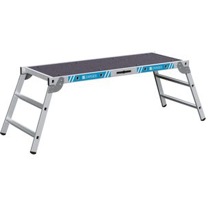 Zarges Arbeitsplattform Workmaster Plus P, 42304, 170 x 60cm, Standhöhe 70cm, Aluminium, bis 300kg, klappbar