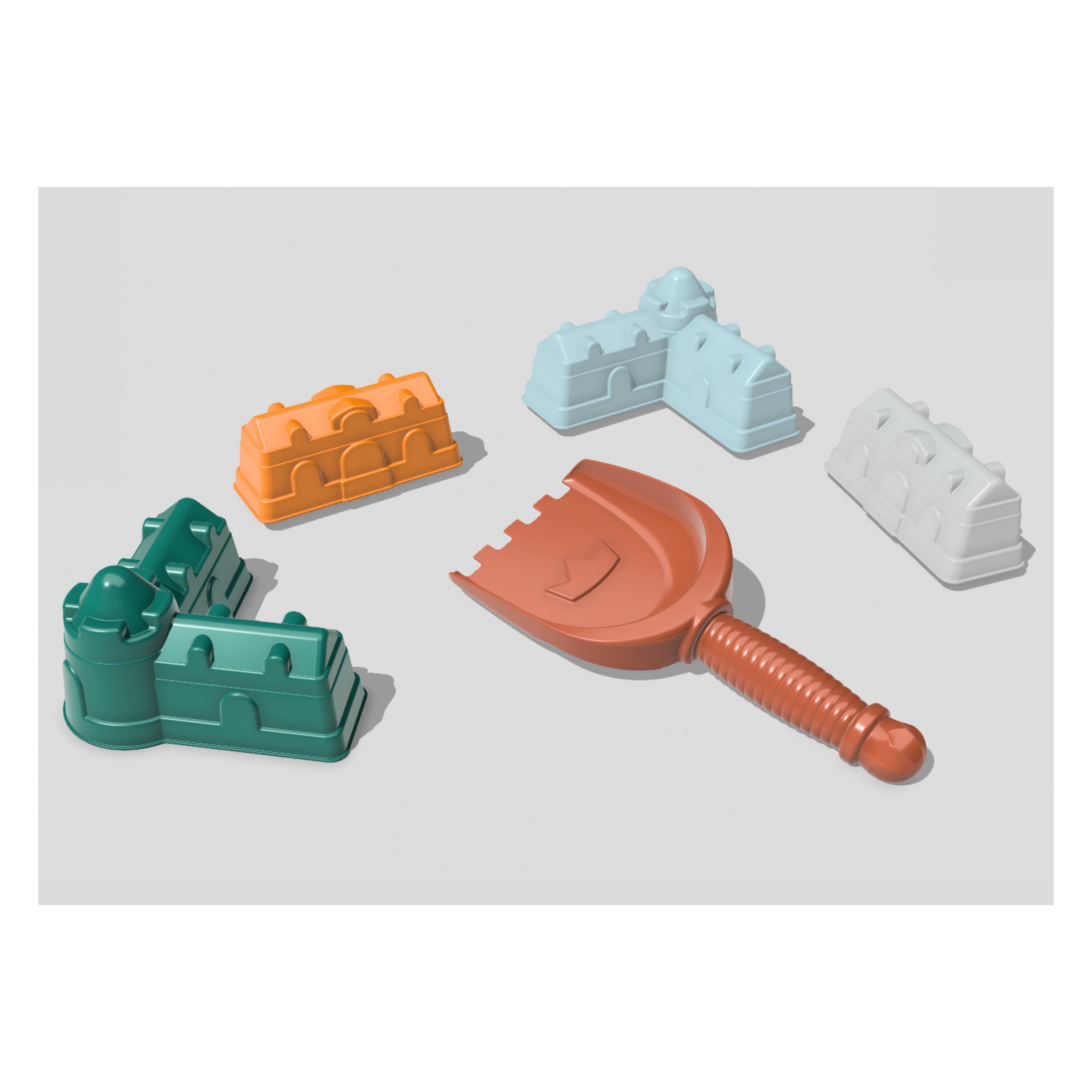 Ecoiffier Sandformen "Burg" mit Schaufel, 5 Stk. (54781205)