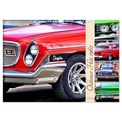 Oldtimer Hits 1960 (Wandkalender 2026 DIN A3 quer), CALVENDO Monatskalender