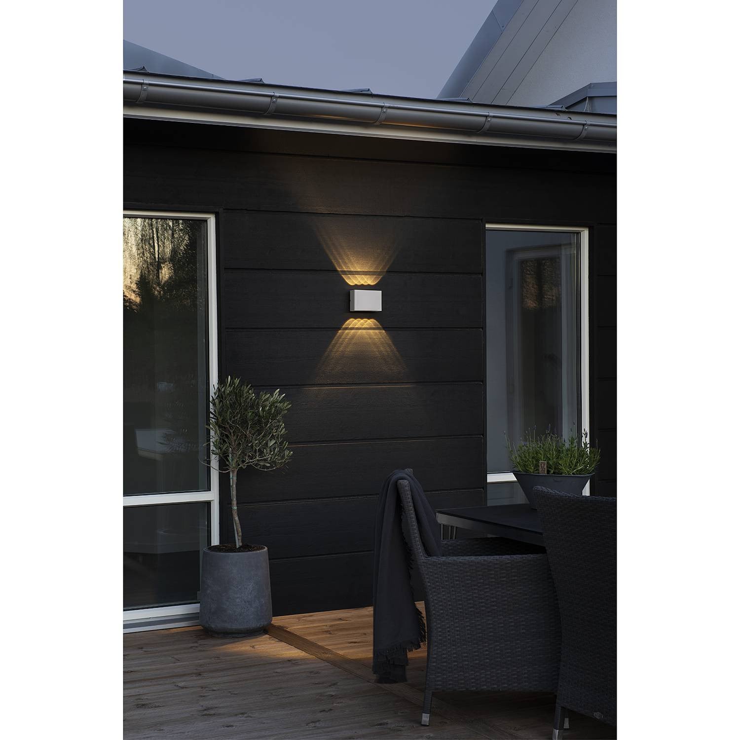 Konstsmide Chieri LED wandlamp up & down wit, 17 x 11 x 6 cm