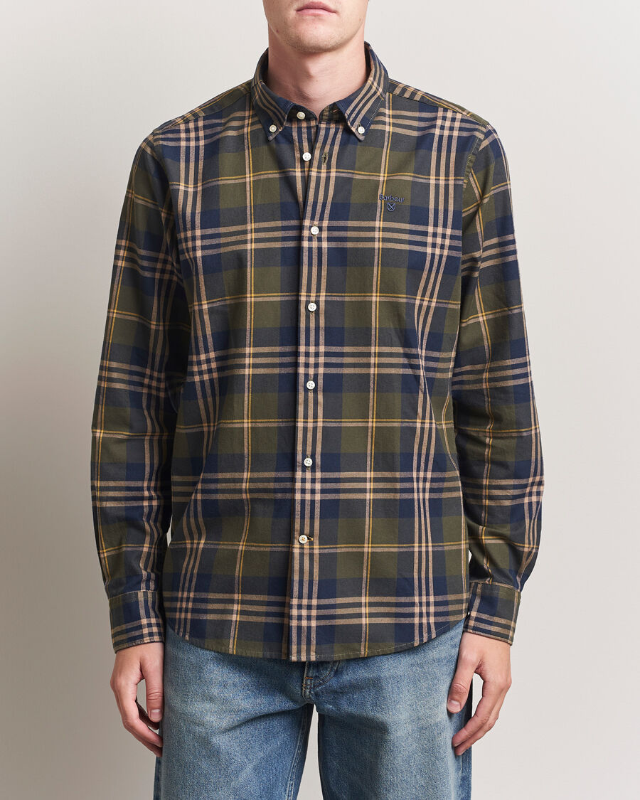 Barbour Lifestyle Edgar Checked Shirt Olive men XXL Grøn