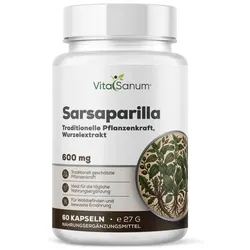 VitaSanum® Sarsaparilla (Stechwinde, Smilax spp.) – 900 mg Tagesportion (2 Kapseln)