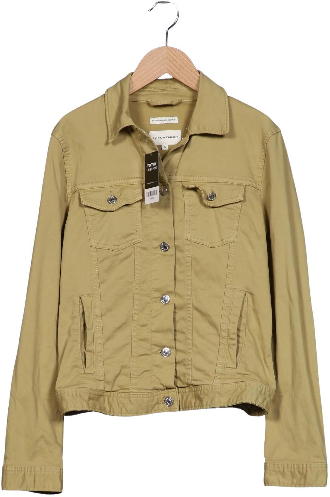 Tom Tailor Damen Jacke, Beige, Gr. S, Baumwolle - Second Hand