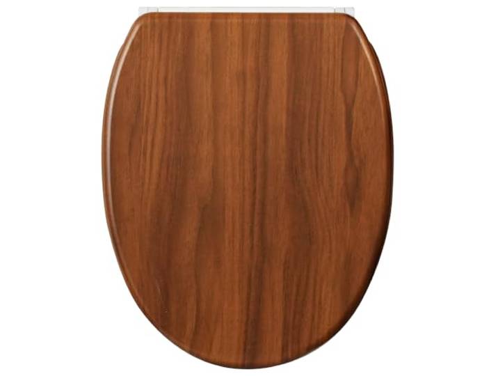 Sanilo WC Sitz mit Absenkautomatik & Quick-Release aus Holz, Mahagoni