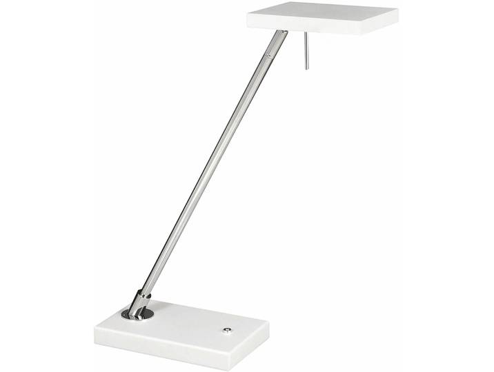 Tischlampe Christa weiss/chrom Metall H 50 cm 810 lm - LED - Lichtfarbe: Warmweiss - Tischlampe- LED Energiesparlampe