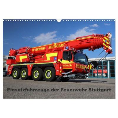Einsatzfahrzeuge der Feuerwehr Stuttgart (Wandkalender 2027 DIN A3 quer), CALVENDO Monatskalender