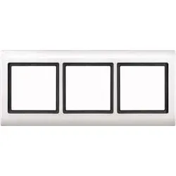 Merten Rahmen 3 fach polar weiß waage/senkrecht 400319